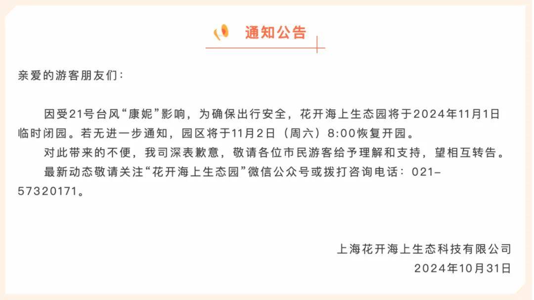 “康妮”或二次登陆！上海风雨持续，多个景区闭园，部分公交轮渡停运