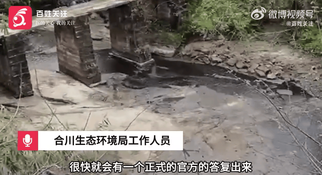 重庆一河水黑臭灌溉农田秧苗枯死，当地镇政府通报