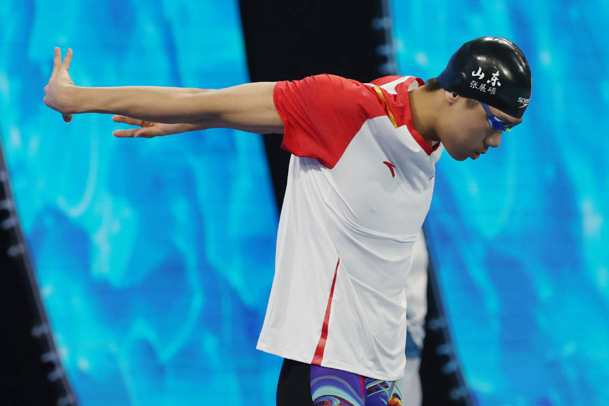 全运会:张展硕三天夺三金破三纪录