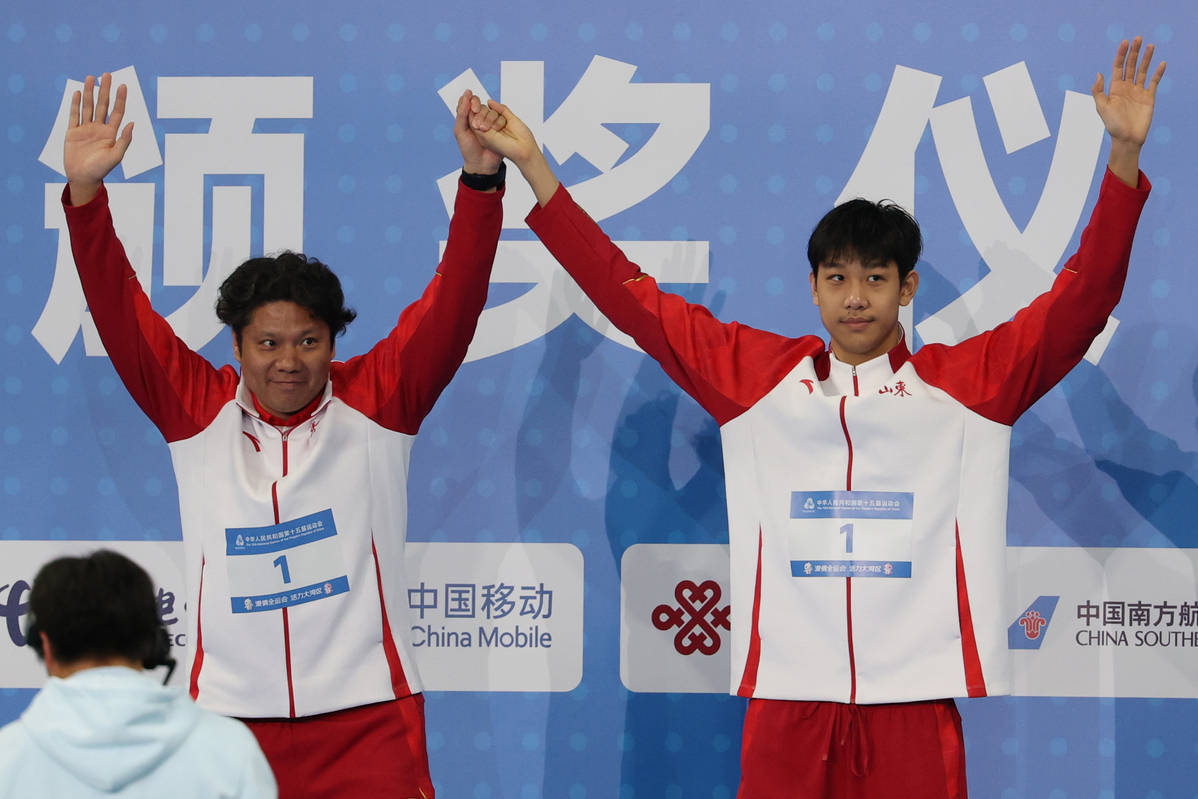 全运会:张展硕三天夺三金破三纪录